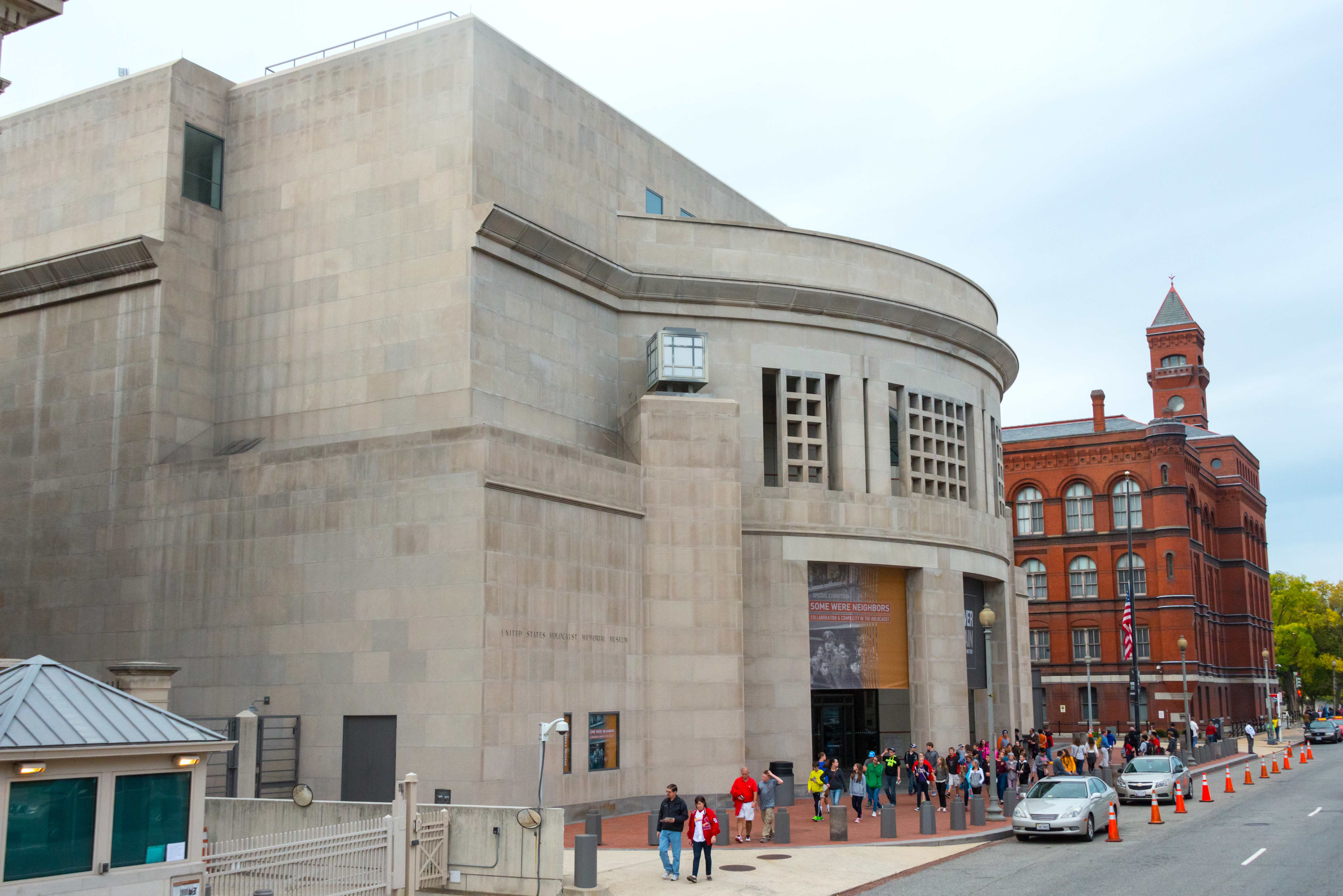 Exterior of the United States Holocaust Memorial Museum in Washington DC